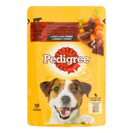 PEDIGREE Паучі для собак Яловичина, Ягня в соусі 100 г