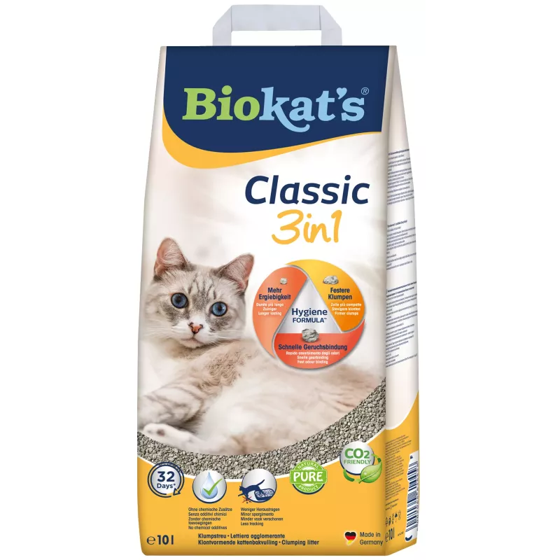 Наповнювач Biokats для котячого туалету Classic 3in1 10л арт.613307 / 614458