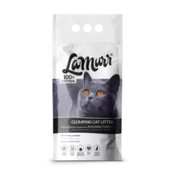 Бентоніт 5 л | La Murr | Гіпоалергенний наповнювач для котячого туалету з активованим вугіллям без аромату  (4,43 кг)