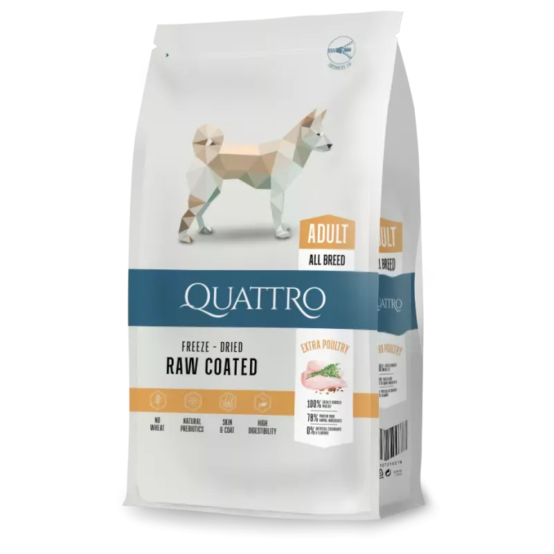 Adult Medium Breed 3 кг | Quattro | корм для дорослих собак всіх порід з м'ясом птиці