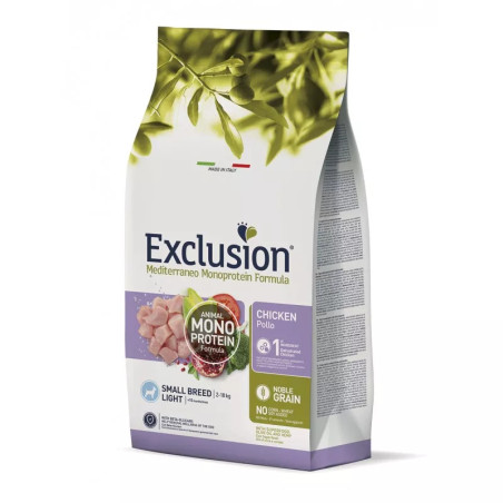Light Chicken Small Breed 500 г | Exclusion | Корм для дорослих собак дрібних порід з надмірною вагою з куркою