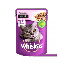 Whiskas лосось у соусі | Паучі для кішок | Доставка по Україні