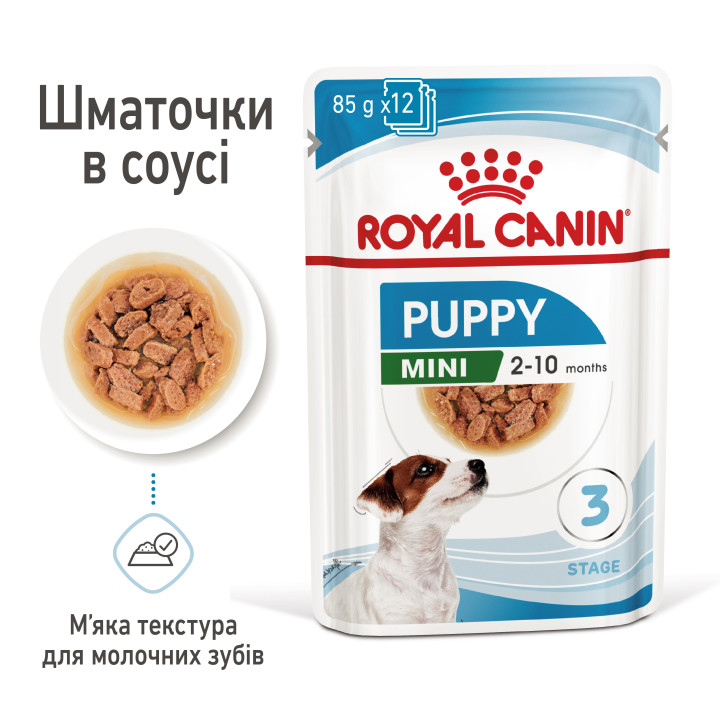 3+1 Royal Canin Mini Puppy  0.085 кг| Консервований корм для цуценят малих порід