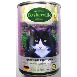 Качка та індик 400 г | Baskerville | Вологий корм для котів
