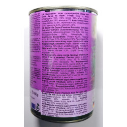 Baskerville Вологий корм для котів Качка та індик 400 г