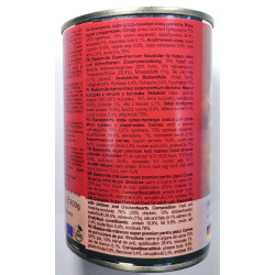 Baskerville Консерви для котів М'ясо курки та сердечка 400 г