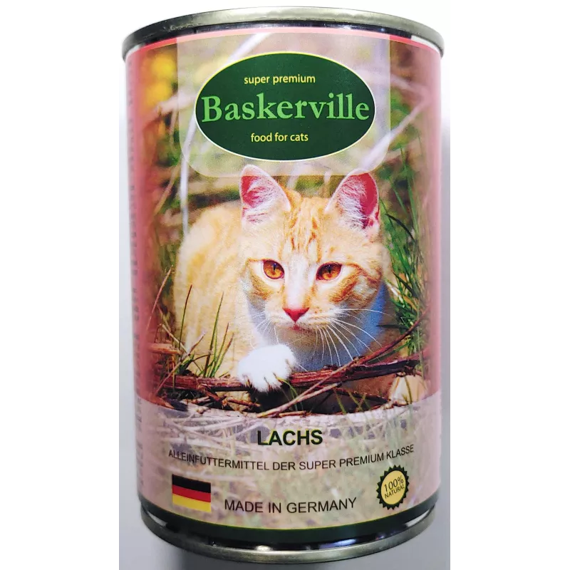 Лосось  400 г | Baskerville | Вологий корм для котів