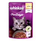 Вологий корм для котів Whiskas Pure Delight курка в желе 85 г