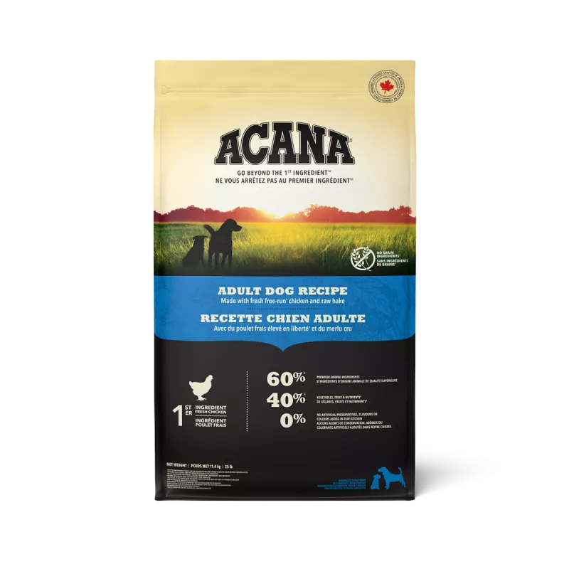 ACANA Adult Dog Recipe - Високоякісний корм для дорослих собак
