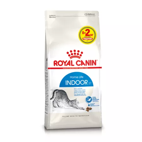 Купити 8+2 кг Подарунок Royal Canin INDOOR для дорослих котів - оптимальний догляд вдома