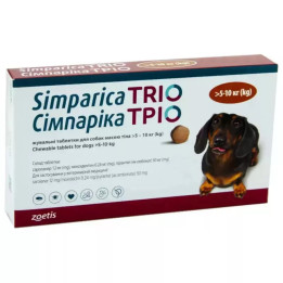 Simparica Trio 5 - 10 кг для собак: Купуйте надійний захист свого улюбленця