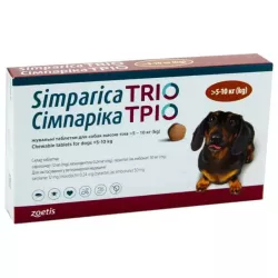 Simparica Trio 5 - 10 кг для собак: Купуйте надійний захист свого улюбленця