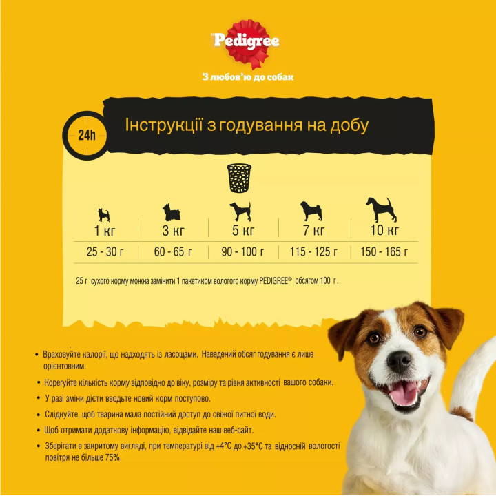 Купити Сухий корм PEDIGREE для маленьких порід з птицею та овочами 500 г