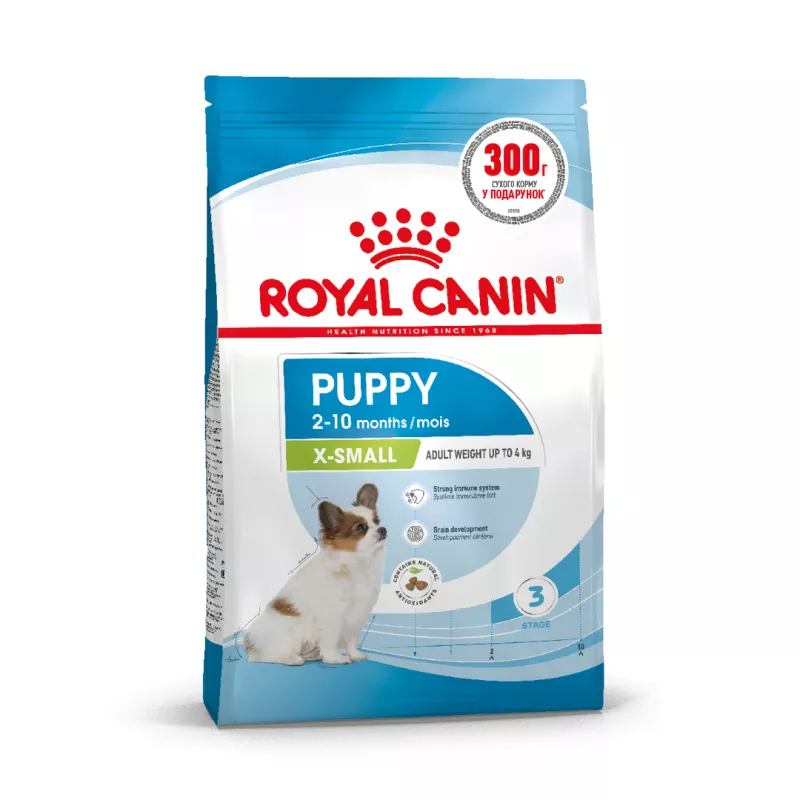 Royal Canin XSMALL PUPPY 1,5 кг, корм для цуценят мініатюрних порід, забезпечує здоров'я та енергію