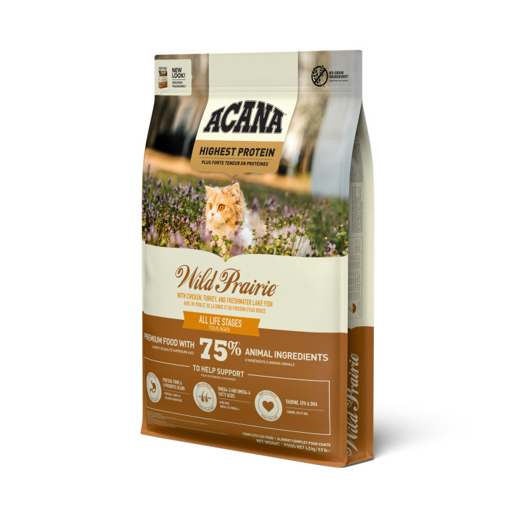 Wild Prairie Cat Для Котів Всіх Порід Та Всіх Стадій Життя З Курчам Та Індичкою 4,5 кг