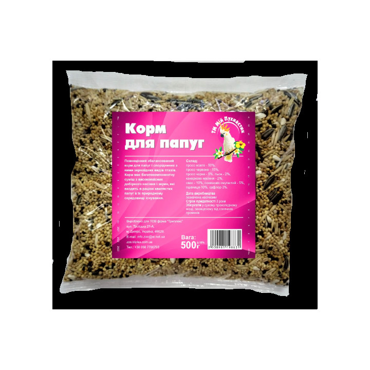 Корм для папуг Мій Пухнастик 500 г
