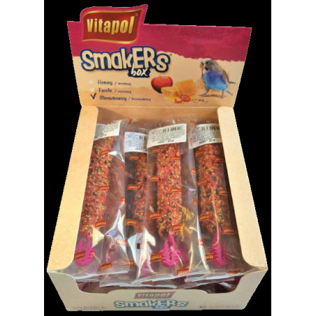 Колба Vitapol Smakers Box для папугай, зі смаком полуниці, упаковка 12 шт