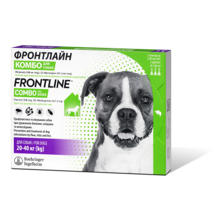 Фронтлайн Комбо від бліх і кліщів для собак, L (20-40 кг) 