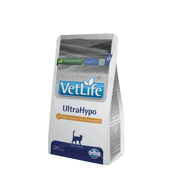 Сухий корм Farmina Vet Life UltraHypo для котів, при харчовій алергії, 400 г