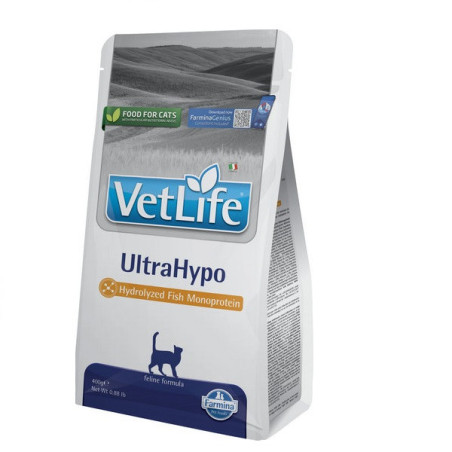 Сухий корм Farmina Vet Life UltraHypo для котів, при харчовій алергії, 400 г