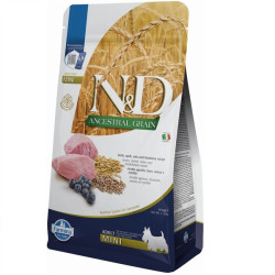 Низькозерновий сухий корм Farmina N&D, для собак дрібних порід, ягня з чорницею, 800 г