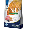 Низькозерновий сухий корм Farmina N&D, для дорослих котів, ягня з чорницею, 5 кг