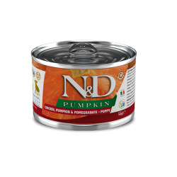 Вологий корм Farmina N&D Grain Pumpkin Chicken Puppy Mini для цуценят дрібних порід, гарбуз/курка/гранат, 140 г