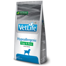 Сухий лікувальний корм для собак Farmina Vet Life Hypoallergenic Egg & Rice дієт. харчування, при харчовій алергії, 2 кг