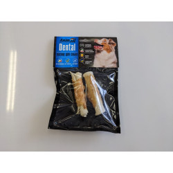Ласощі AnimAll Dental трубочка рулетик з м'ясом курки, 9-10 см, для собак, 2 шт,