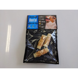 Ласощі AnimAll Dental трубочка рулетик з м'ясом курки, 7-8 см, для собак, 3 шт,