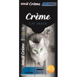 Ласощі AnimAll Сrème для котів зі смаком тунця, 6х15 г