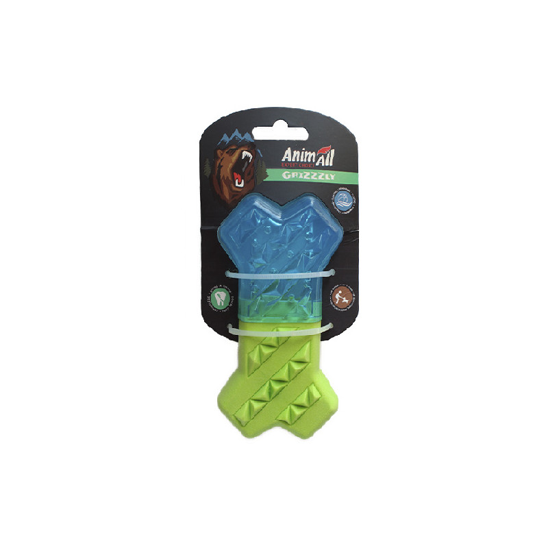 Іграшка AnimAll GrizZzly для собак, кісточка охолоджуюча, 13.5 × 7.4 см
