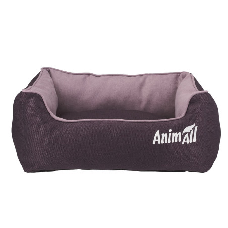 Лежанка AnimAll Nena S VELOURS Berry для собак і котів, коричнева, 45×35×16 см