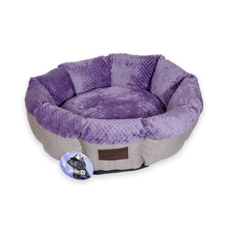 Лежак AnimAll Mary S Lavander для собак, лавандовий, 50×50×15 см