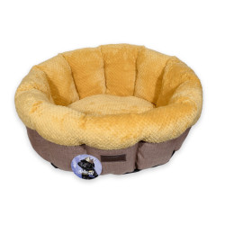 Лежак AnimAll Mary М Hot Sun для собак, жовтий, 60×60×17 см