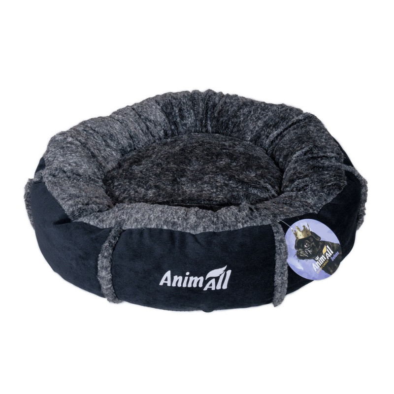 AnimAll Лежак Mary Velvet S BLACK (56X56X15)