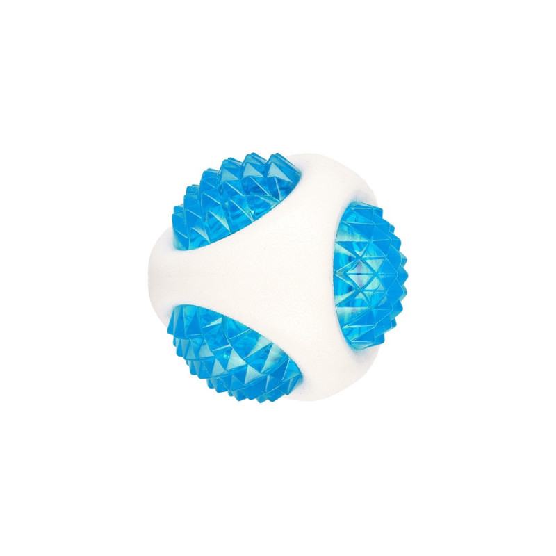 Іграшка AnimAll GrizZzly LED-м'яч що світиться, біло-синій, 7.7 см