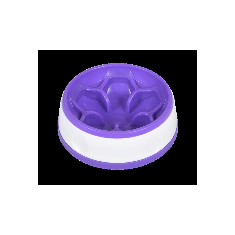 Миска-квітка AnimAll для повільного годування, кругла, 300 мл, лавандово-біла