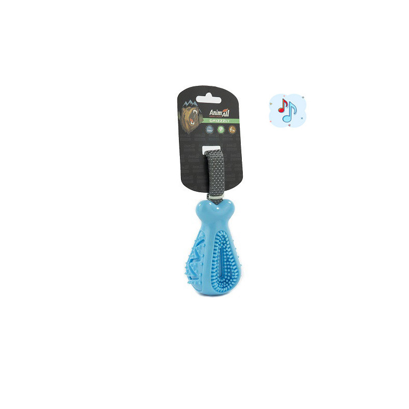 Іграшка AnimAll GrizZzly Куряча ніжка, для собак, 25×7.2×5.8 см, синя