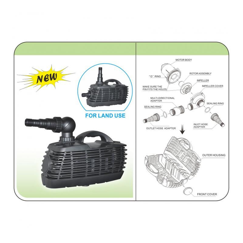 Помпа Resun EP-6000 ставкова, фонтанна