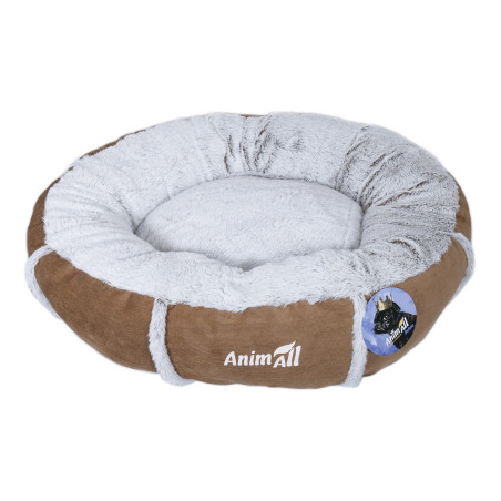 AnimAll Лежак Mary Velvet M BROWN (66X66X15)
