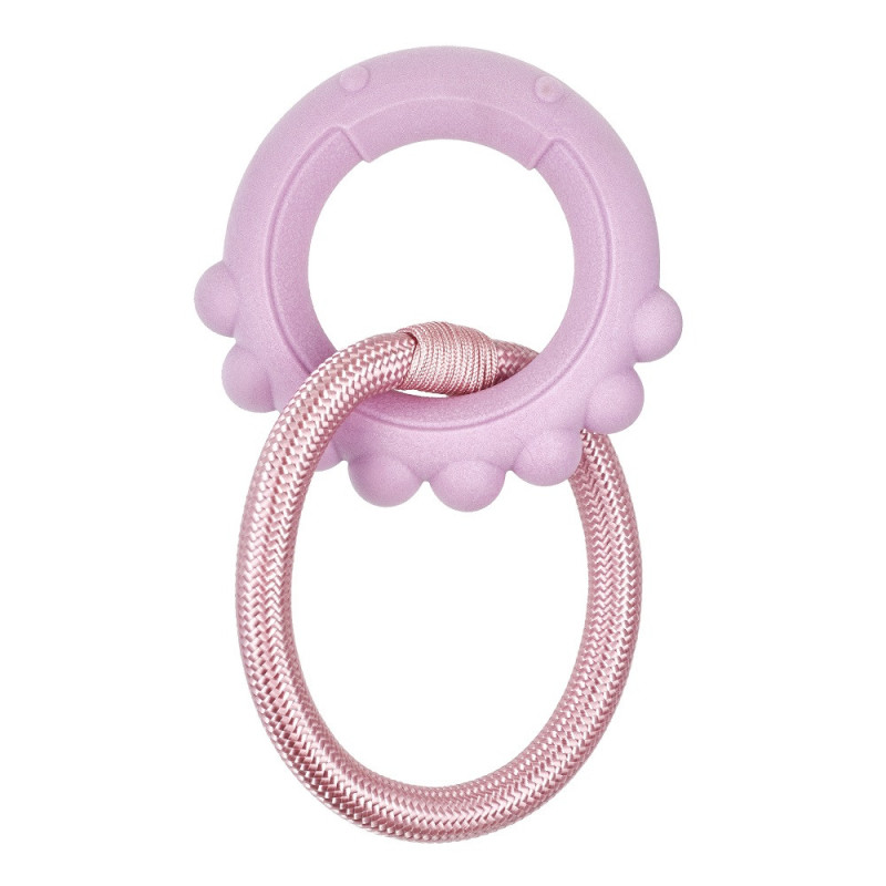 АnimАll GrizZzly Baby Іграшка Восьминіг з канатом, рожева лаванда, (13,5х12,8х2,6 см)