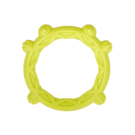 АnimАll GrizZzly Мотиваційна іграшка Кільце-Жабка М, зелена, (16,9x16,4x2,6 см)