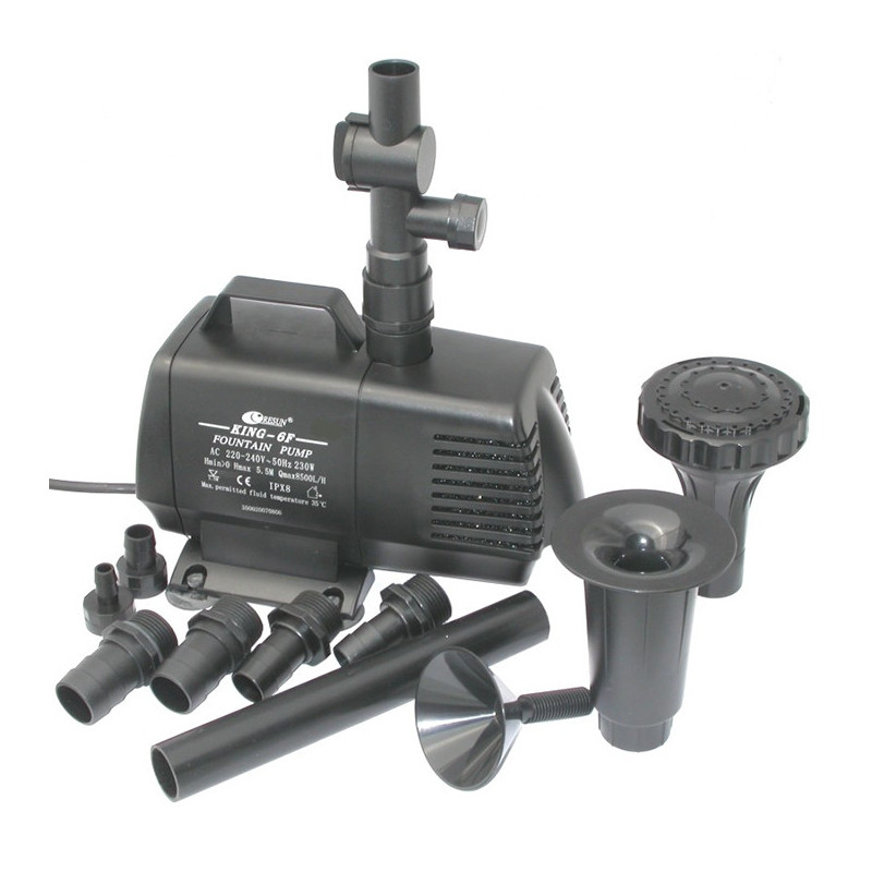 Помпа Resun King-6F фонтанная, 8500 л / ч, 5.50 м, c насадками