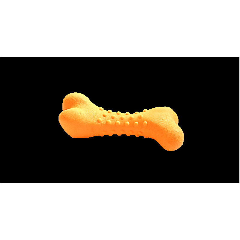Іграшка AnimAll GrizZzly для собак, кістка, помаранчева, 11 × 4.7 см