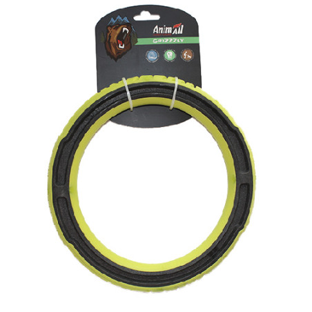Іграшка AnimAll GrizZzly для собак, супер-кільце, зелене, 24 см