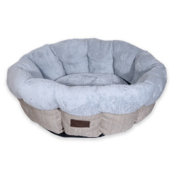 Лежак AnimAll Mary M Beige для собак, бежевий, 60×60×17 см