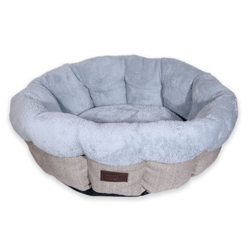 Лежак AnimAll Mary M Beige для собак, бежевий, 60×60×17 см