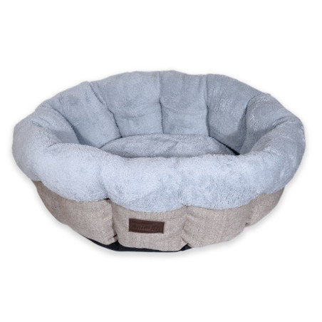 Лежак AnimAll Mary M Beige для собак, бежевий, 60×60×17 см