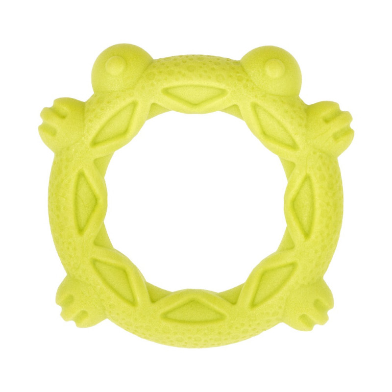 АnimАll GrizZzly Мотиваційна іграшка Кільце-Жабка S, зелена, (12,8х12,8х2,2 см)